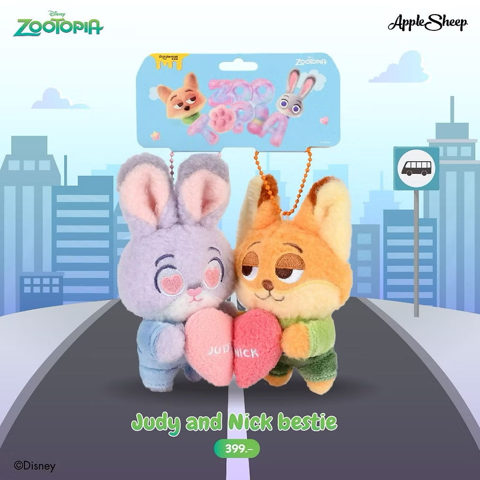 ภาพขนาดย่อ: พวงกุญแจตุ๊กตาน่ารัก ๆ Nick Wilde, Judy Hopps พวงกุญแจห้อยกระเป๋า