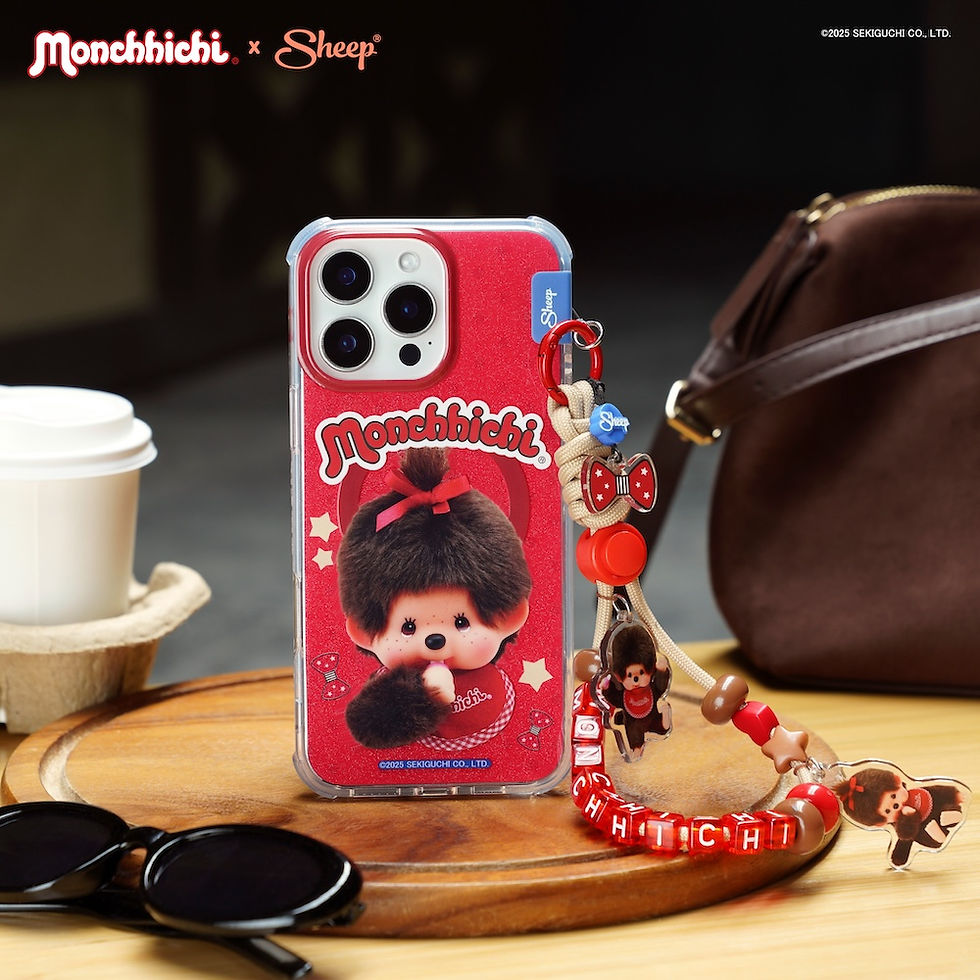 ภาพขนาดย่อ: เคสไอโฟน ม่อนชิชิ สีแดง monchhichi iphone magsafe มีแม่เหล็ก ลายน่ารัก กันกระแทก
