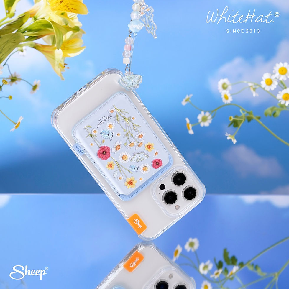 ภาพขนาดย่อ: เคสไอโฟน ลายดอกไม้ whitehat iPhone Magsafe ของใช่คู่เคส ลายดอกไม้