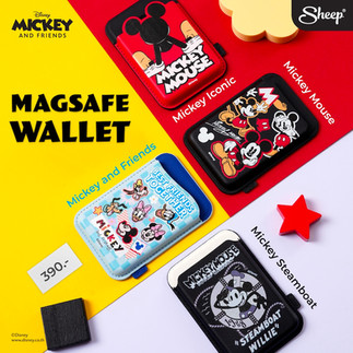card holder ดิสนีย์ Mickey Mouse เคสแปะมือถือ magsafe magetic