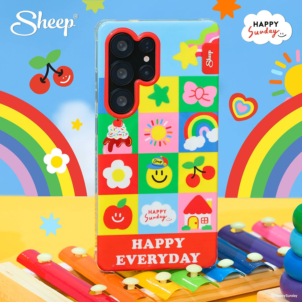 ภาพขนาดย่อ: เคส Samsung S25 Ultra Happy Sunday เคส Magsafe ลายน่ารัก