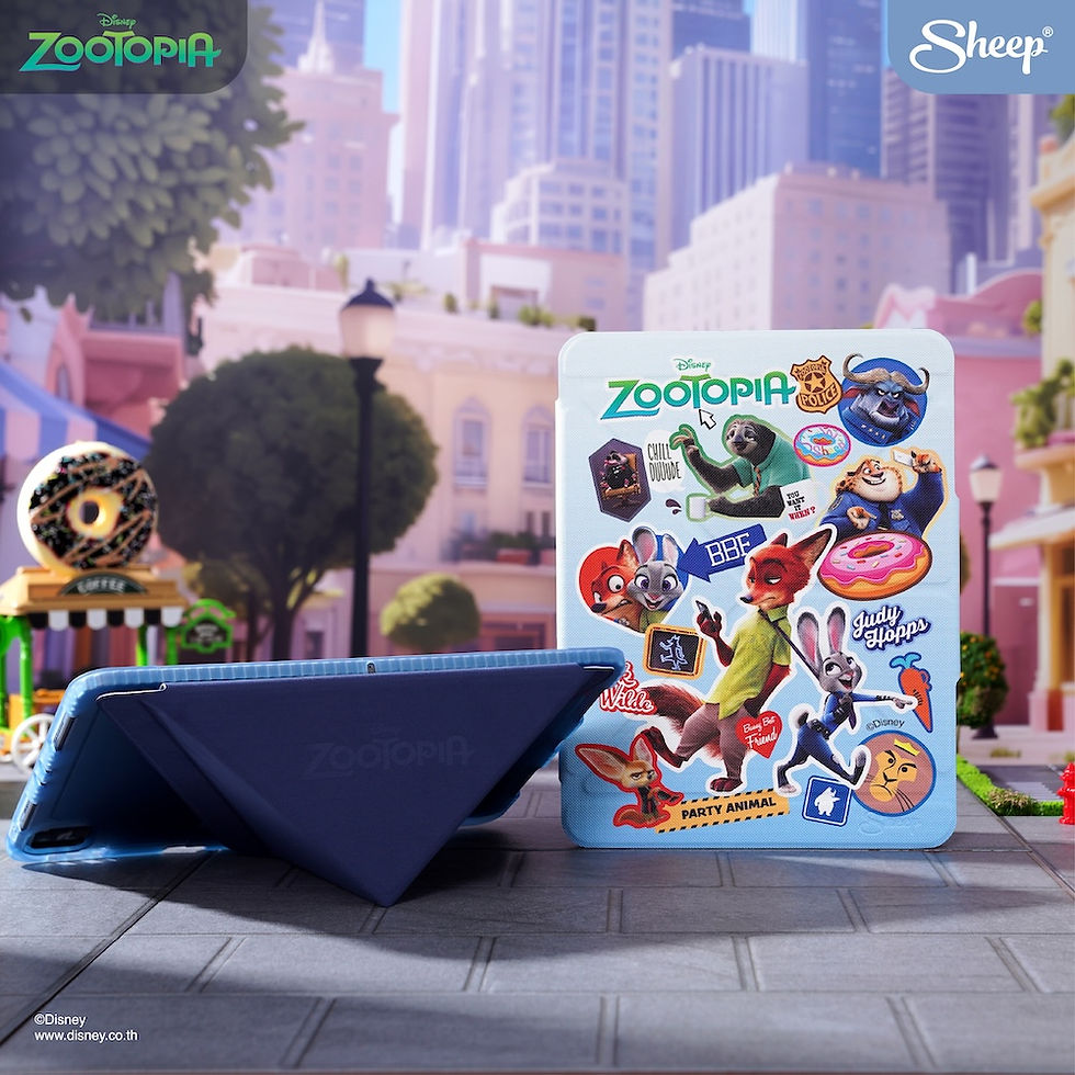 ภาพขนาดย่อ: zootopia iPad case เคสไอแพด ดิสนีย์ ซูโทเปีย สีฟ้า น้ำหนักเบา กันกระแทก
