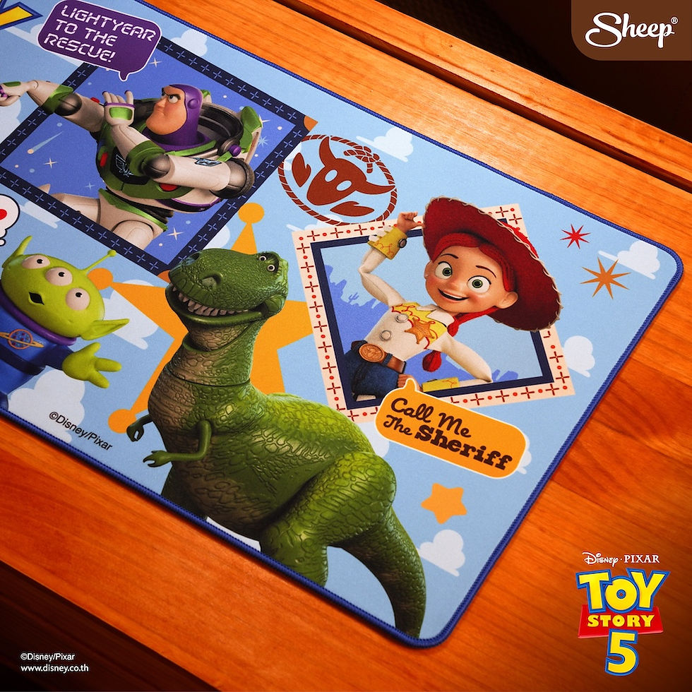 ภาพขนาดย่อ: Woody Buzz Jessie Slinky Rex Toy Story 5 ลิขสิทธิ์แท้ ดิสนีย์ Disney ของแต่งโต๊ะ  ทอย สตอรี่ แผ่น รองเมาส์ ใหญ่ mouse pad