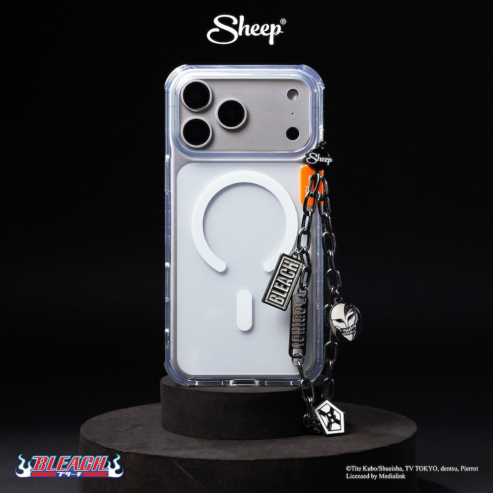 ภาพขนาดย่อ: Phone Charm สายห้อย มือถือ case เคส BLEACH บลีช เทพมรณะ ลิขสิทธิ์แท้ Ichigo อิจิโกะ ลายเท่ ๆ สีดำ