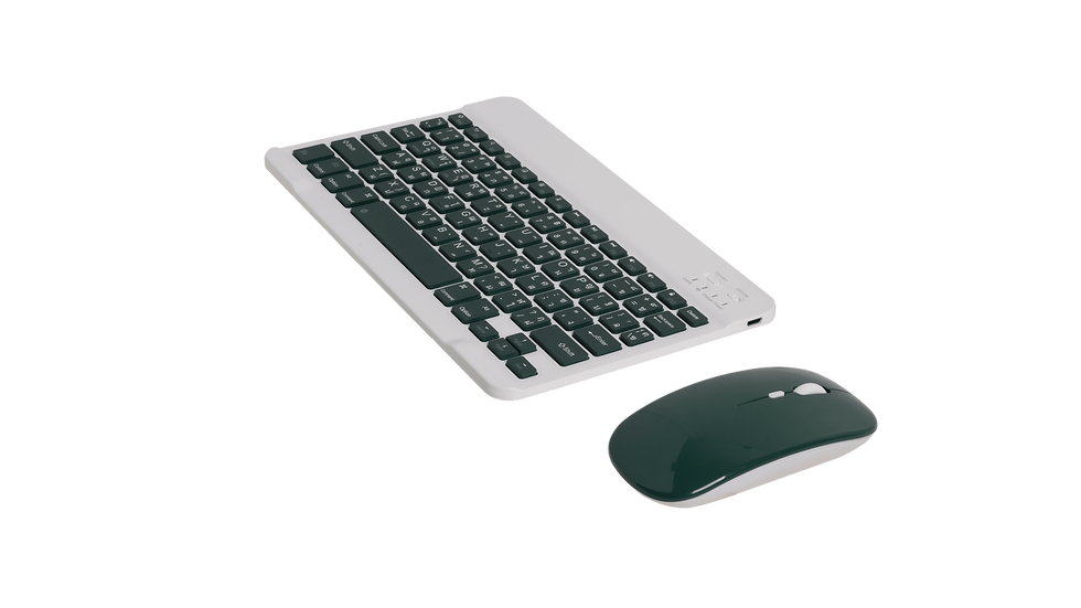 ภาพขนาดย่อ: คีย์บอร์ดไอแพด เมาส์ไอแพด สีเขียวเข้ม