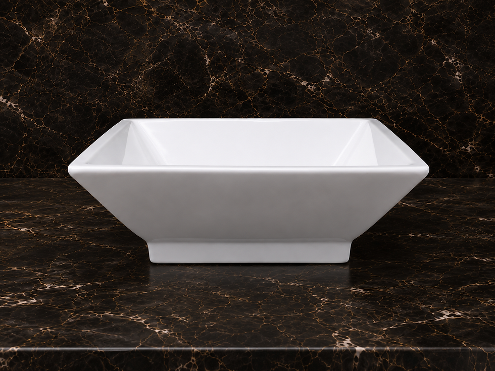 Thumbnail: HLC A049 White Above-Counter Bathroom Sink