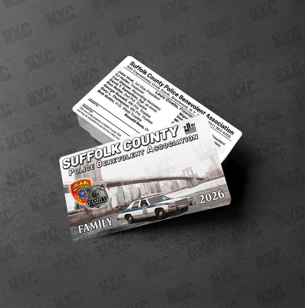 2026 Suffolk County PBA Card - FAMILY MEMBER