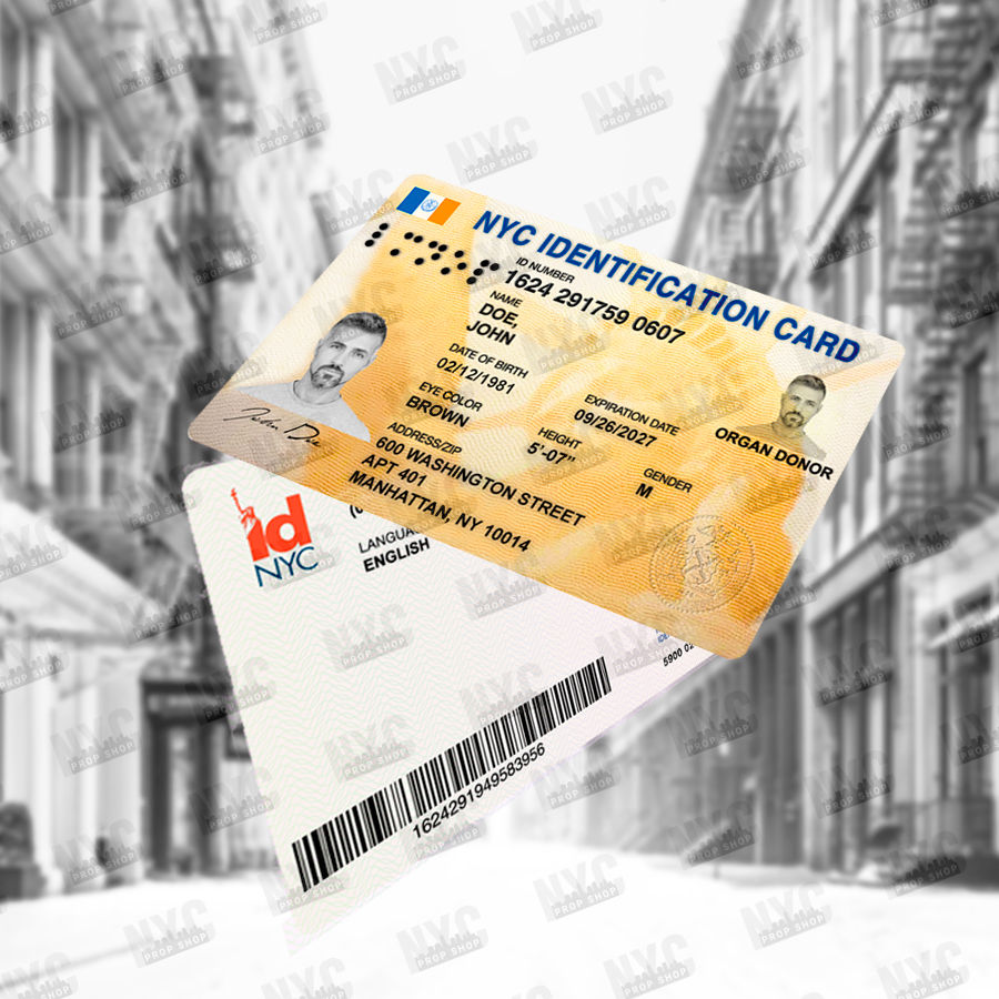 NYC Identification Card Prop
