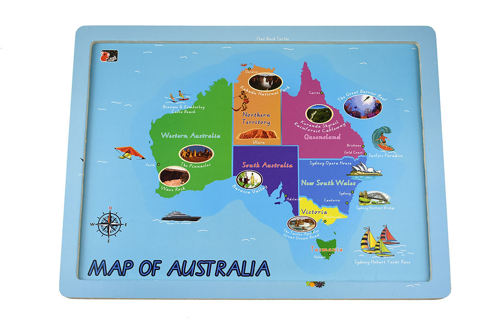 Thumbnail: Australian Map Jigsaw