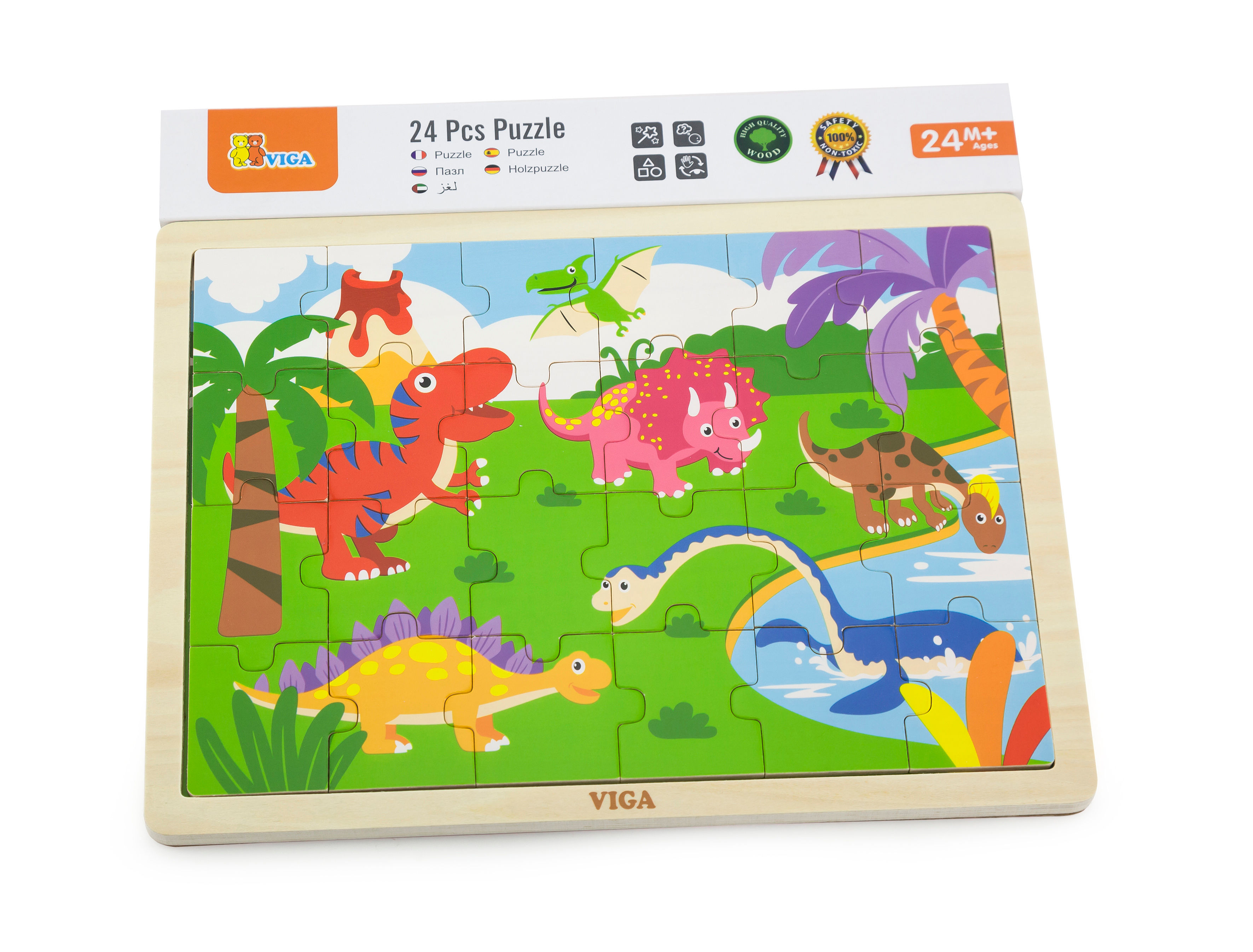 24 Pc Dinosaur Puzzle