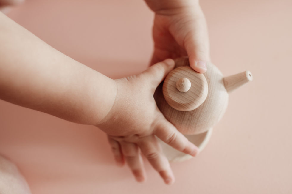 Thumbnail: Wooden Tea Set