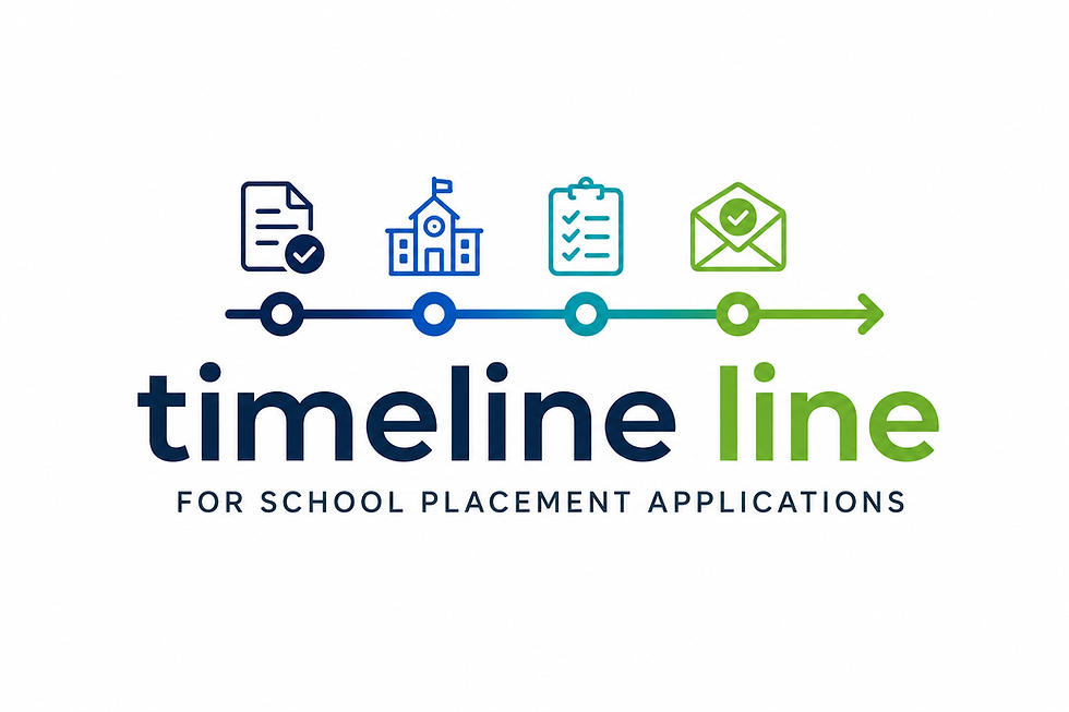Timeline for School & College Applications