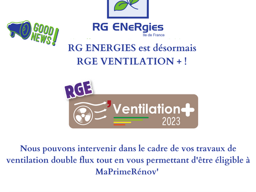 Nouvelle qualification RGE Ventil + !
