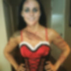 A battled Little Red Riding Hood