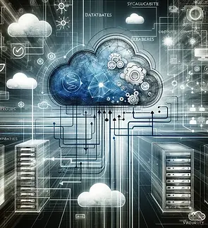 DALL·E 2024-02-14 15.55.37 - An abstract representation of cloud-based architecture develo