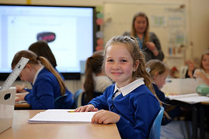Girl smiling