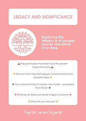 Legacy and Significance curriculum overview. Exploring influence of people