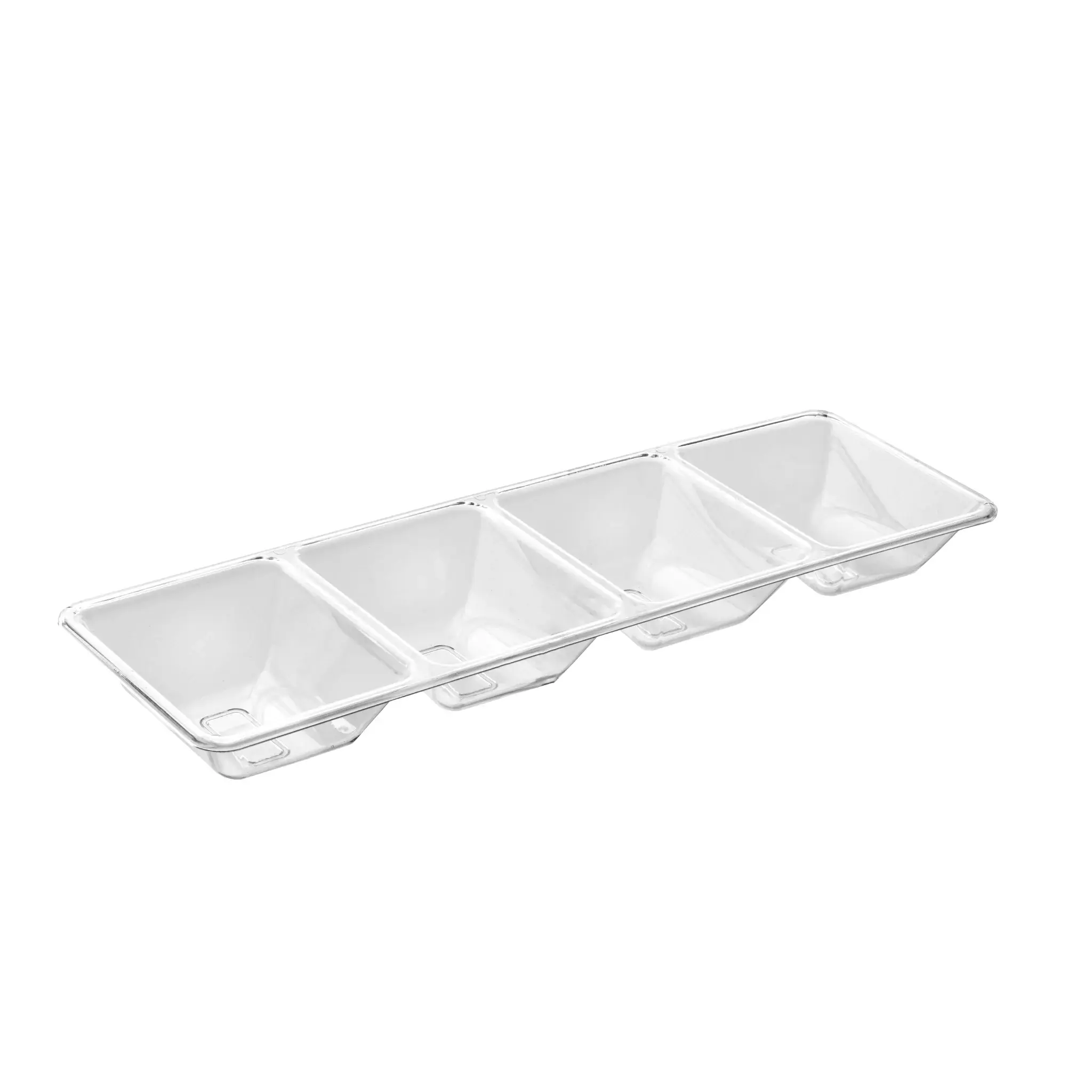 Clear 4 Compartment Tray
