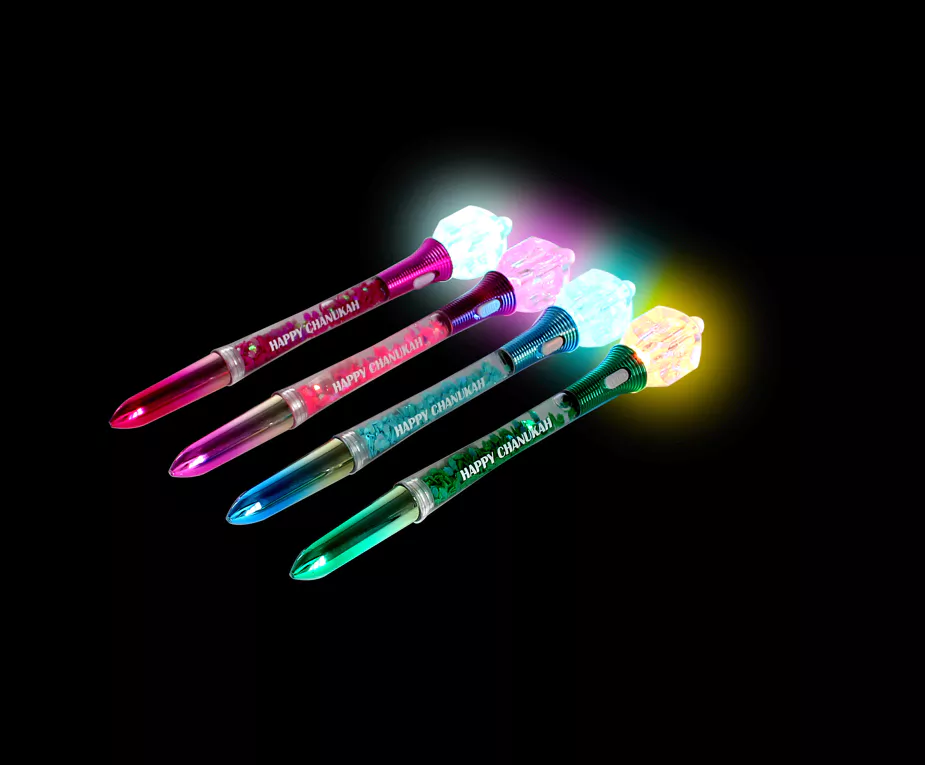LED Dreidel Snow Globe Pen | AllSetBoca