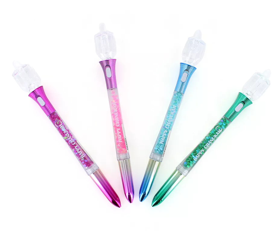 LED Dreidel Snow Globe Pen | AllSetBoca