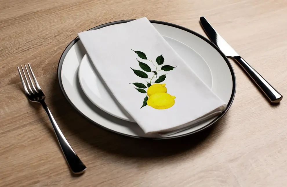 Lemon Leaves  Napkin  (16 Count)