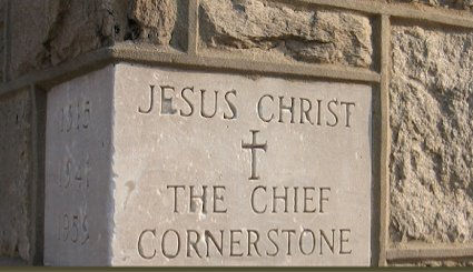 ‘Jesus Christ himself being the chief corner stone’ (Ephesians 2 v 20)