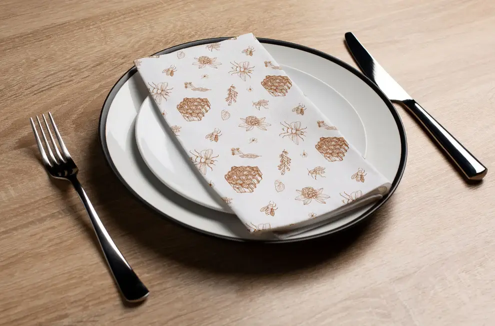 Rosh Hashana Sketch Napkin (16 Count)