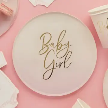 Baby Girl Paper Plate (8 Count)