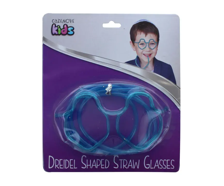 Dreidel Glasses Straw