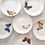 Miniatura: Platos playos ORO MARIPOSAS x 6 unidades