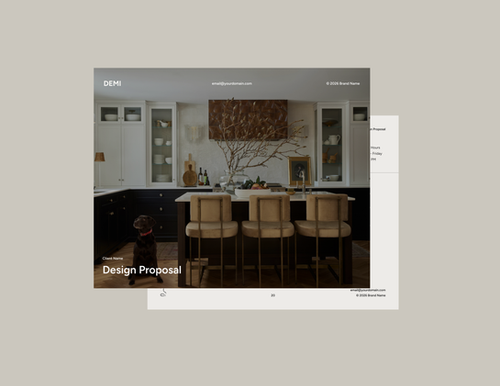 The Demi Design Proposal for Interior Designers | IDCO Studio