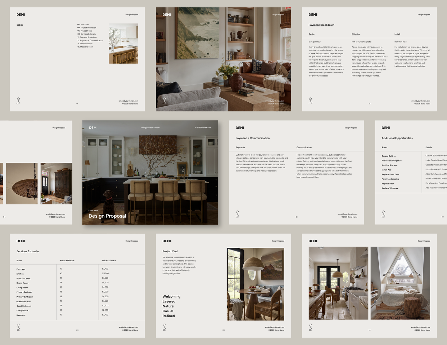 The Demi Design Proposal for Interior Designers