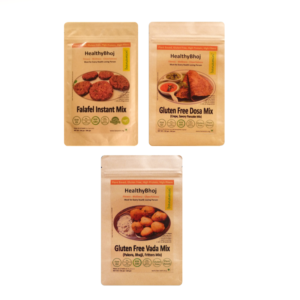 Banamin Protein Rich Healthy Snacks | Low GI | High Fibers | Gluten Free | Multi Nutrient | Banamin Healthcare