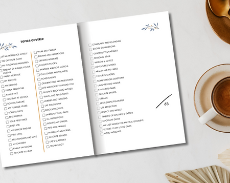 Inside book with summary