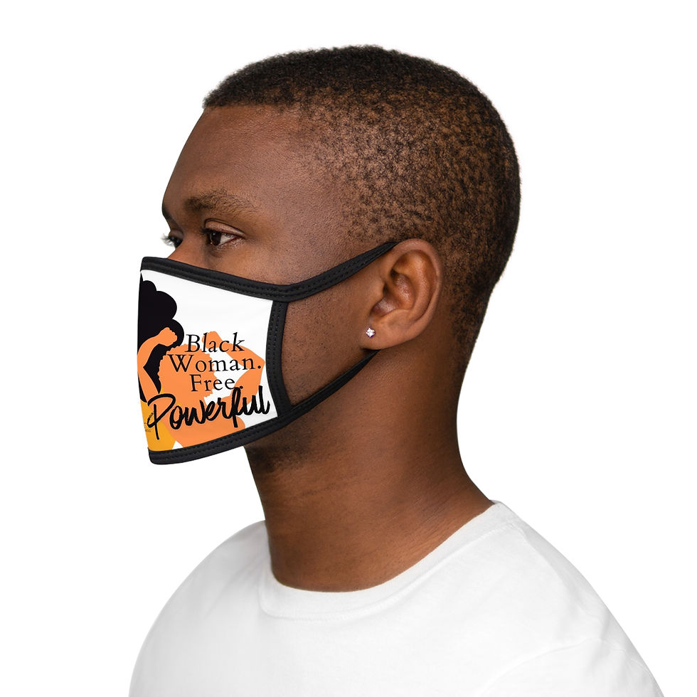 Thumbnail: Black Woman. Free. Powerful. Face Mask Empowerment Protective Mask