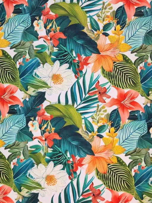 Tropical Lush Print - Small (1.2m x 65cm)
