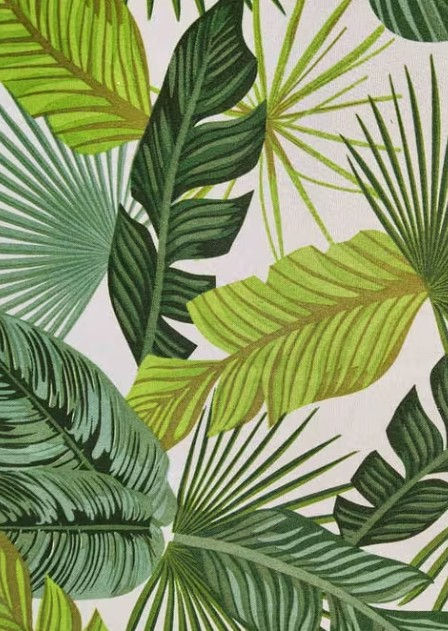 Green Leave Print - Large (1.8m x 75cm)