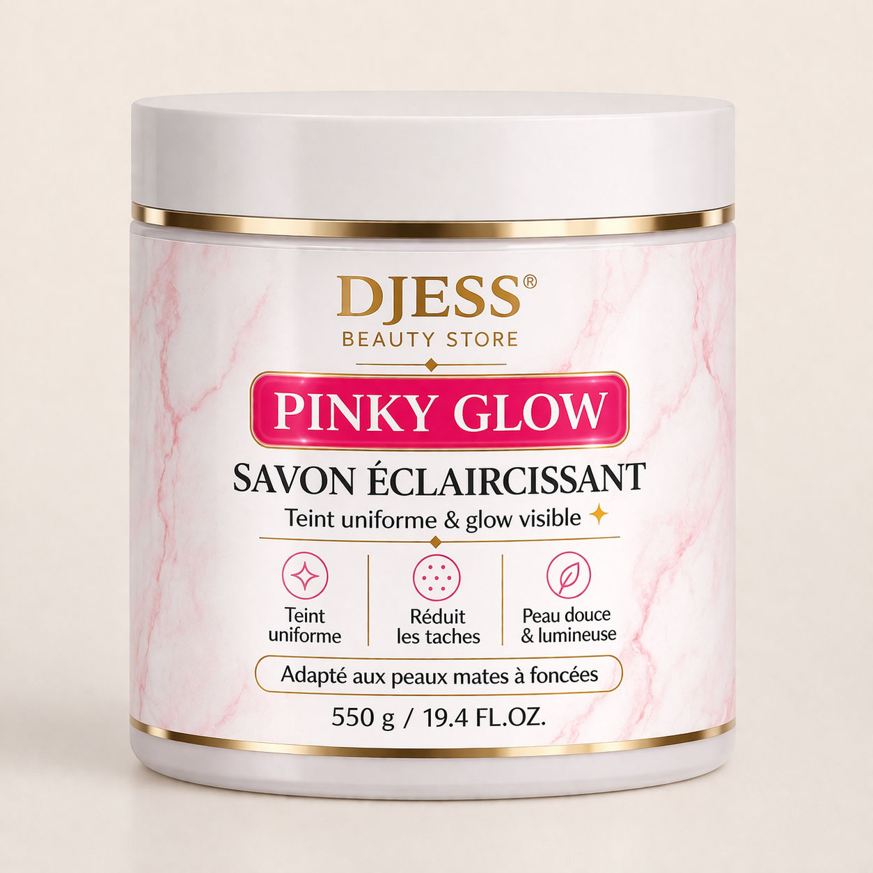 PINKY GLOW Savon 550g Extra éclaircissant 