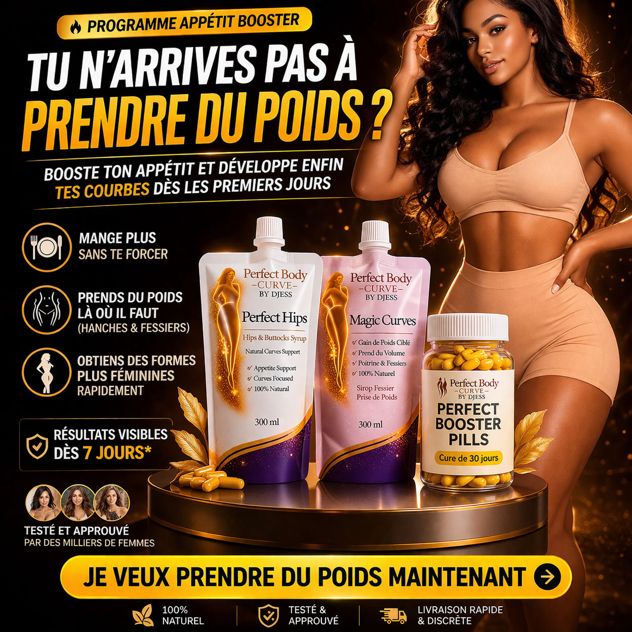 Programme Appétit Booster – résultats 7 jours Cure 30 jours