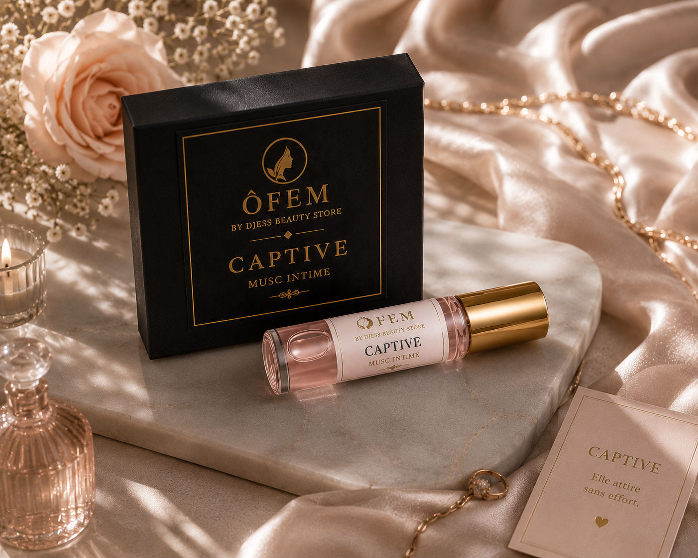 Musc intime femme Captive – parfum sensuel longue tenue 12ml