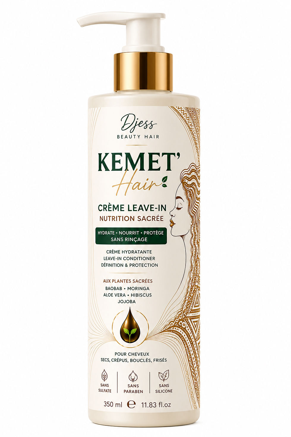 Miniatura: KEMET’HAIR — Crème Leave-In Nutrition Sacrée 