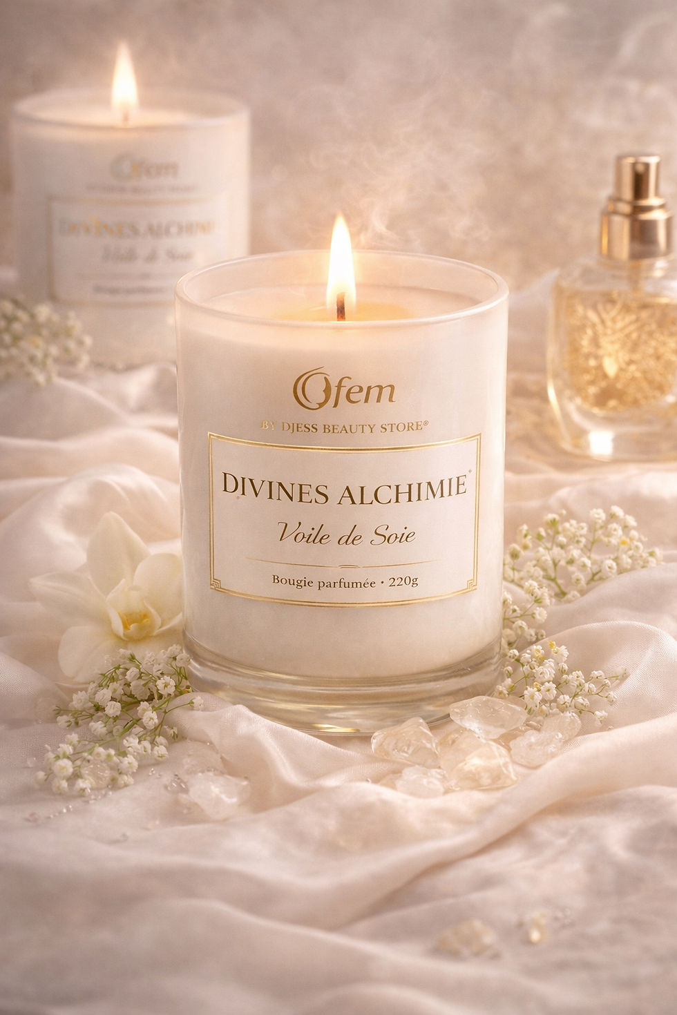 Miniature : Bougie de Massage Parfumée Divines Alchimie — Douce Tentation 