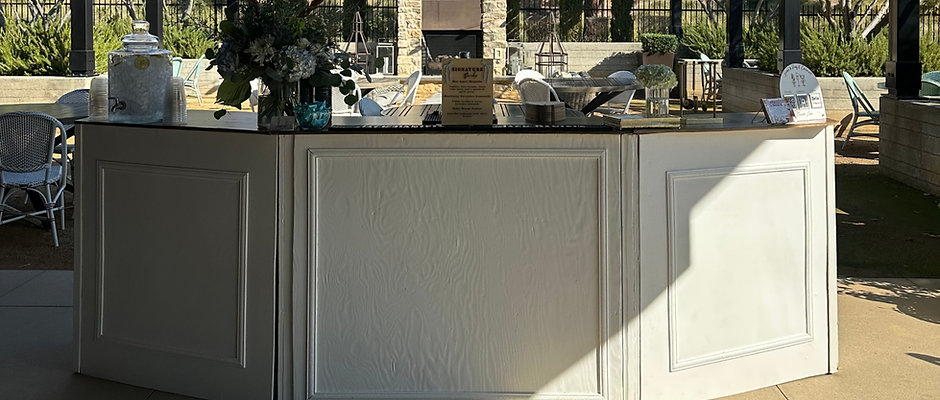 White Petite Saloon Bar Extensions