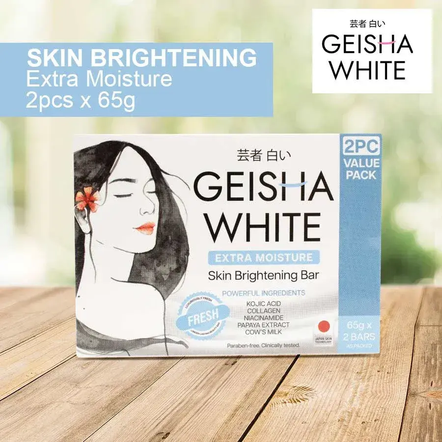 Thumbnail: GEISHA WHITE SKIN BRIGHTENING 65G X 2 BAR SOAP