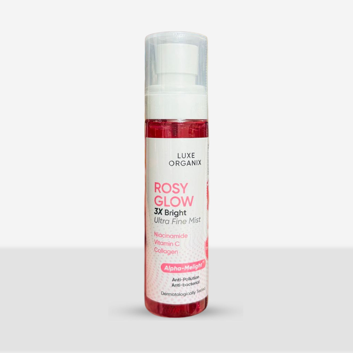 LUXE ORGANIX ROSY GLOW 3X BRIGHT ULTRA FINE MIST 80ML