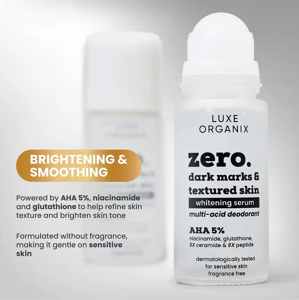 Thumbnail: LUXE ORGANIX ZERO DARK MARKS & TEXTURED SKIN WHITENING SERUM MULTIACID DEODORANT