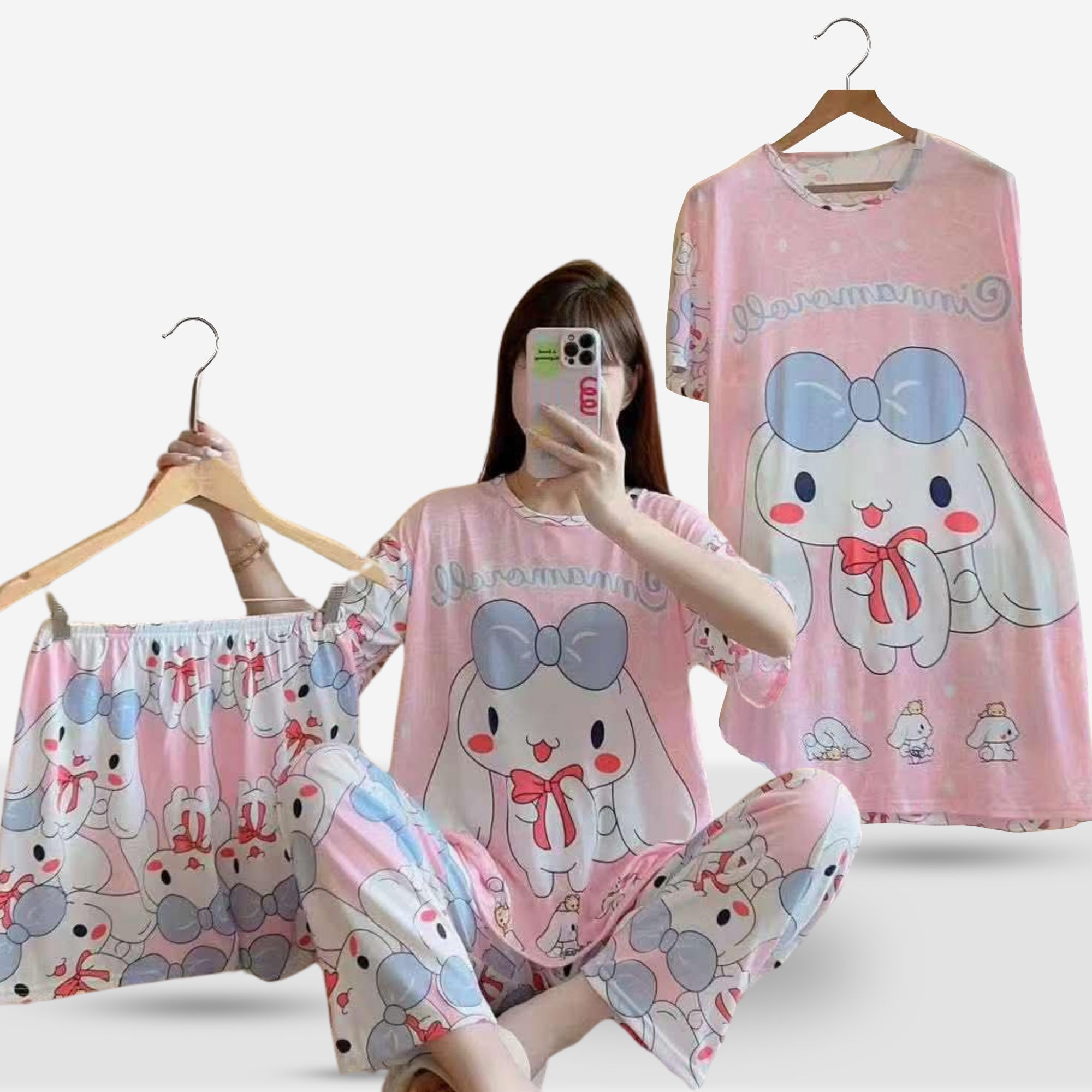 SLEEPWEAR 4 IN 1 SET WITH DUSTER