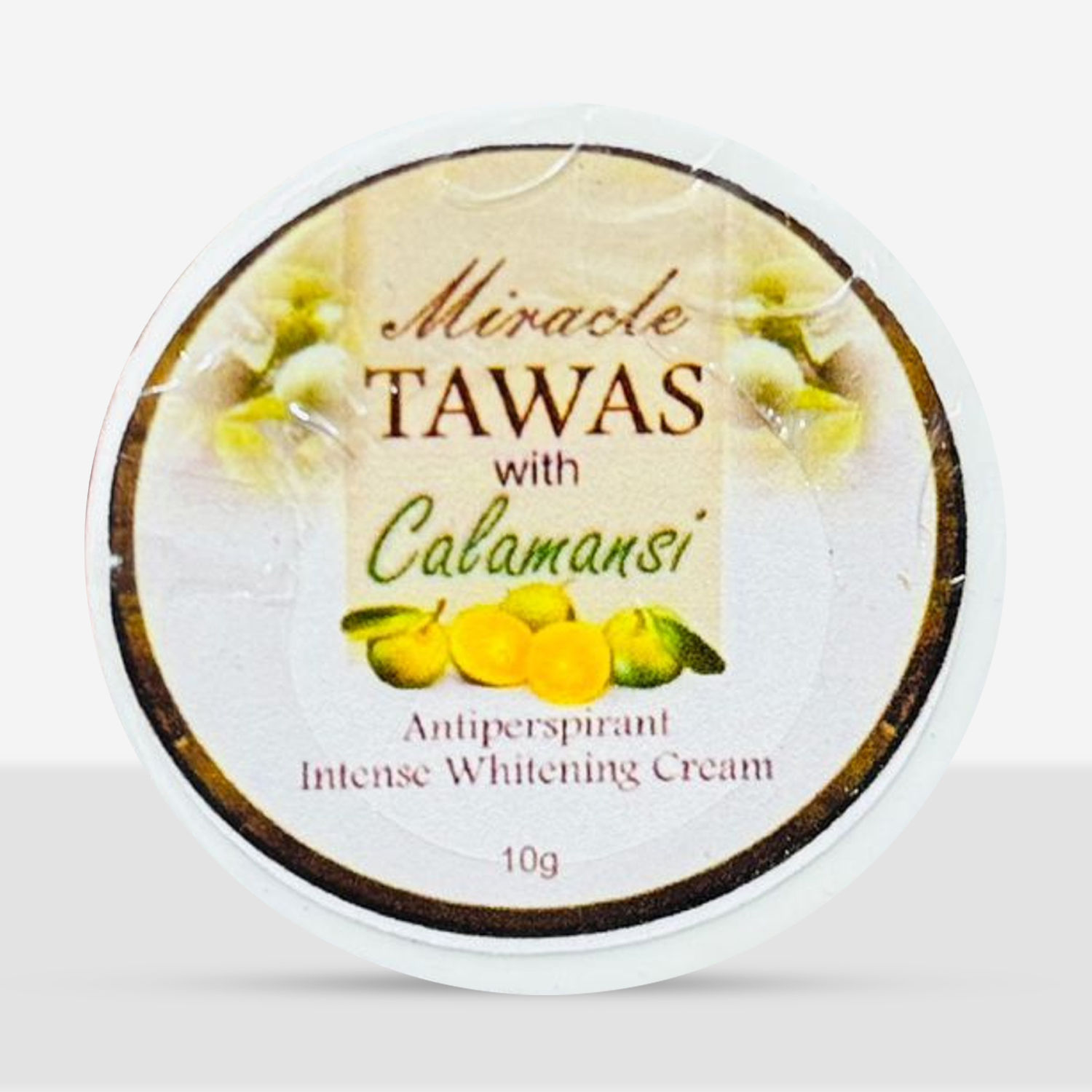 MIRACLE TAWAS WITH CALAMANSI ANTIPERSPIRANT INTENSE WHITENING CREAM 10G