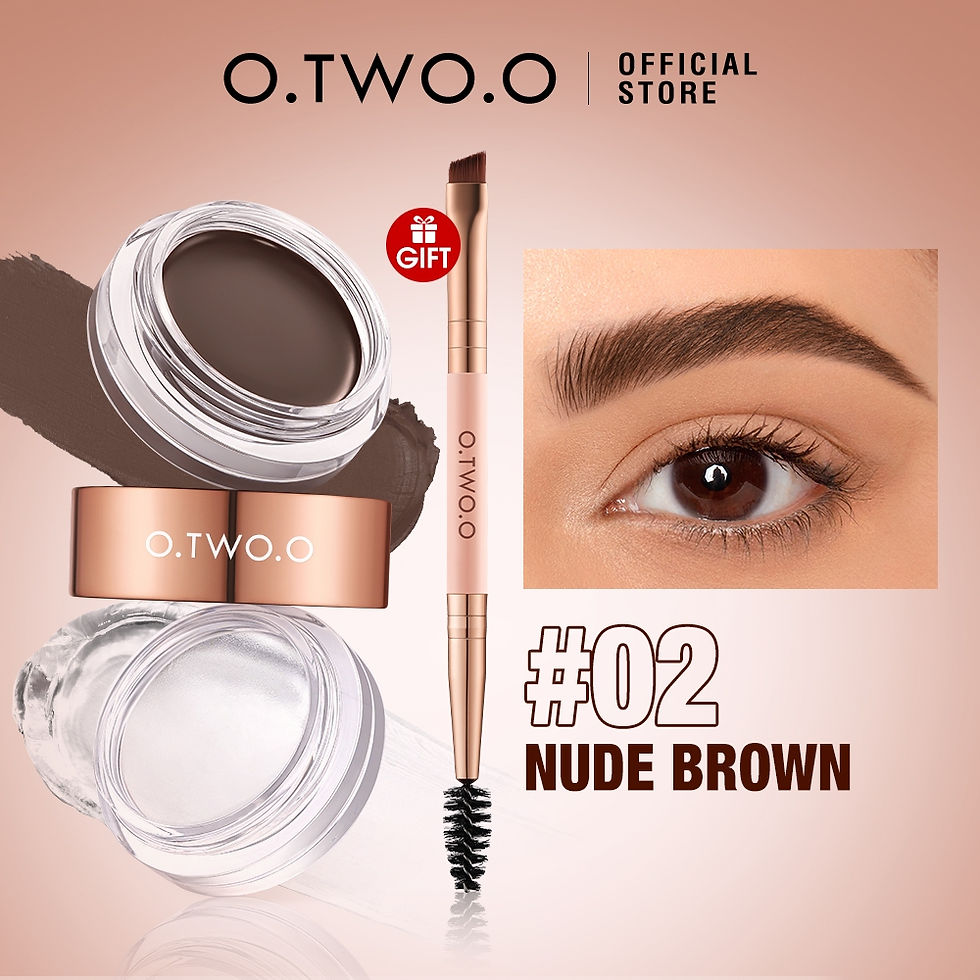 Thumbnail: OTWOO 2 IN 1 EYEBROW CREAM & FLUFF SHAPING BROW WAX WATERPROOF