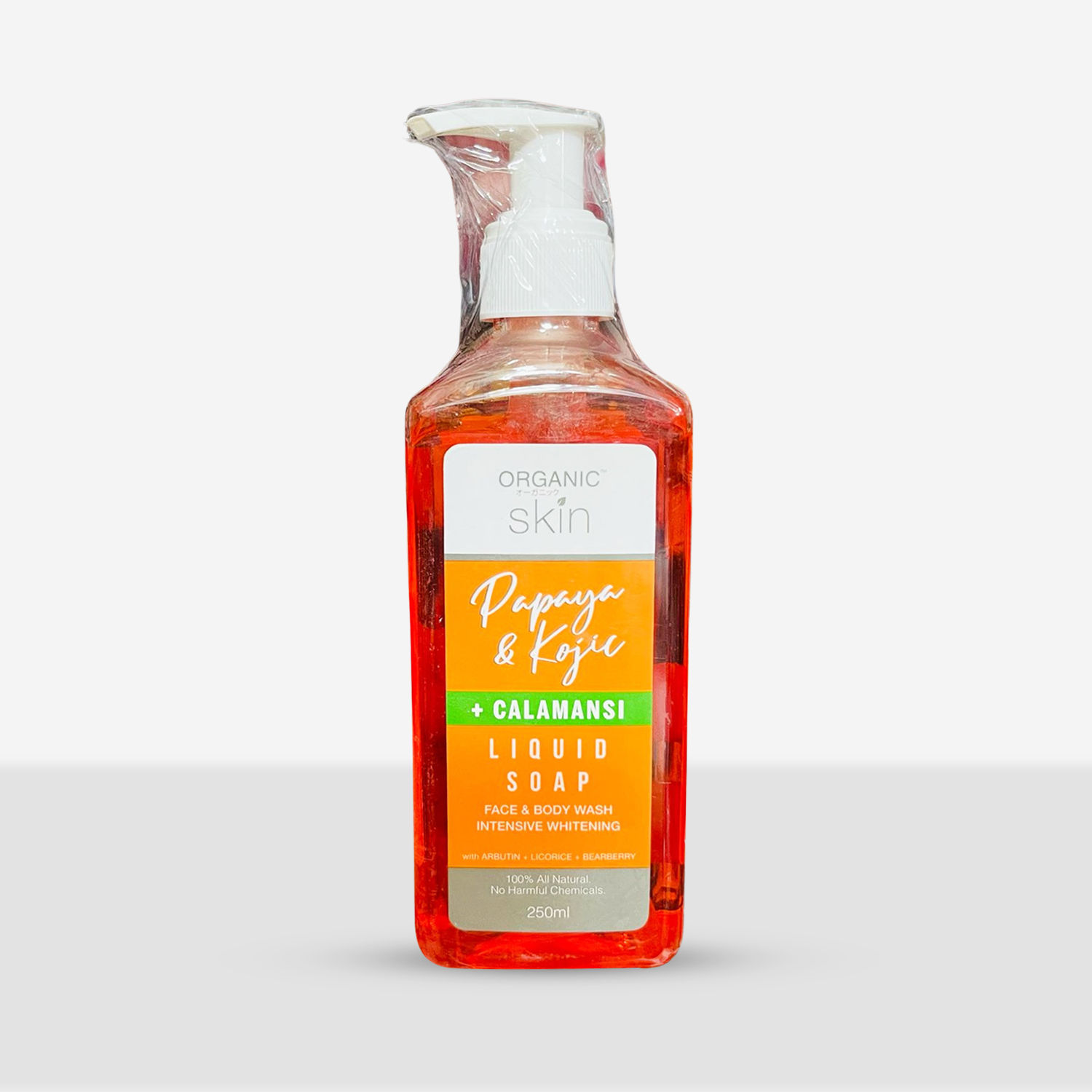 ORGANIC SKIN PAPAYA & KOJIC +CALAMANSI LIQUID SOAP 250ML
